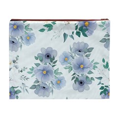 Floral pattern Cosmetic Bag (XL) from ArtsNow.com Back