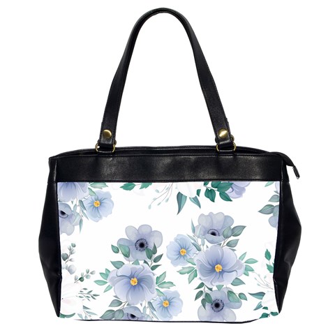 Floral pattern Oversize Office Handbag (2 Sides) from ArtsNow.com Front