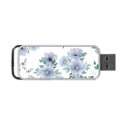 Floral pattern Portable USB Flash (Two Sides) from ArtsNow.com Back