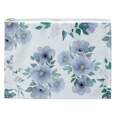 Floral pattern Cosmetic Bag (XXL) from ArtsNow.com Front