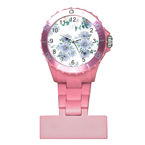 Floral pattern Plastic Nurses Watch from ArtsNow.com Front