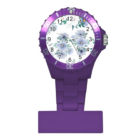 Floral pattern Plastic Nurses Watch from ArtsNow.com Front