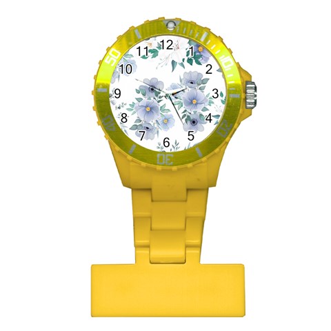 Floral pattern Plastic Nurses Watch from ArtsNow.com Front