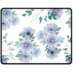 Floral pattern Double Sided Fleece Blanket (Medium)  from ArtsNow.com 58.8 x47.4  Blanket Front