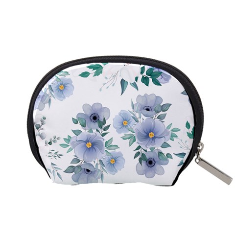 Floral pattern Accessory Pouch (Small) from ArtsNow.com Back