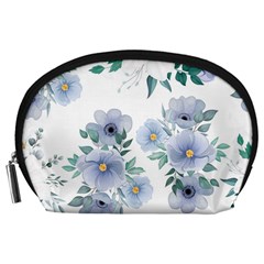 Floral pattern Accessory Pouch (Large) from ArtsNow.com Front