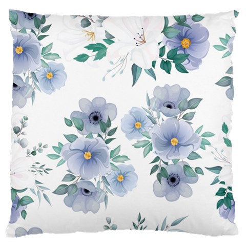 Floral pattern Large Flano Cushion Case (Two Sides) from ArtsNow.com Back