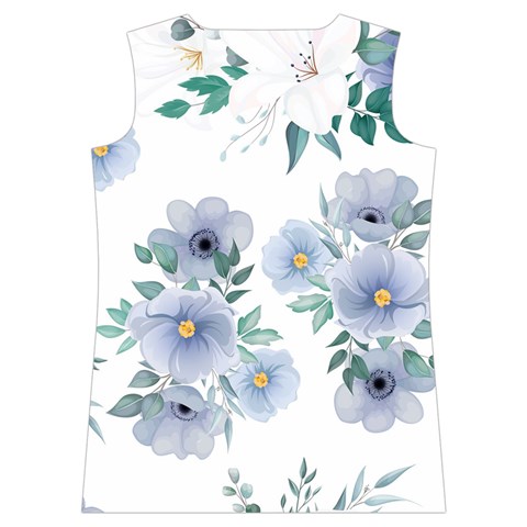 Floral pattern Women s Basketball Tank Top from ArtsNow.com Back