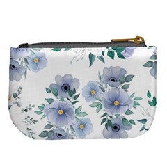 Floral pattern Large Coin Purse from ArtsNow.com Back