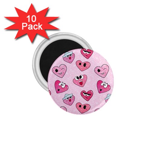 Emoji Heart 1.75  Magnets (10 pack)  from ArtsNow.com Front