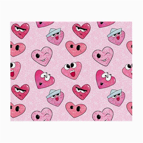 Emoji Heart Small Glasses Cloth (2 Sides) from ArtsNow.com Back