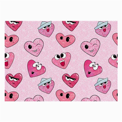 Emoji Heart Large Glasses Cloth from ArtsNow.com Front