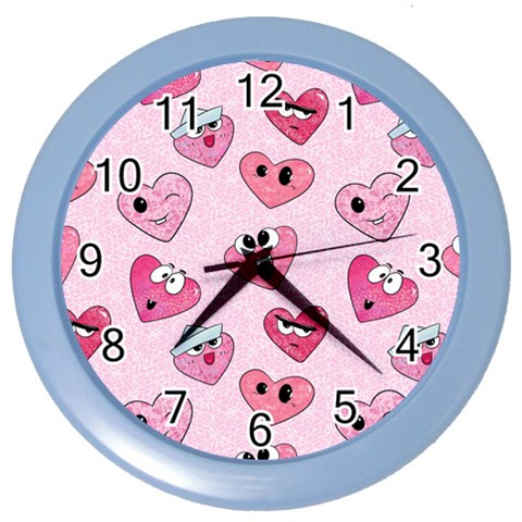 Emoji Heart Color Wall Clock from ArtsNow.com Front