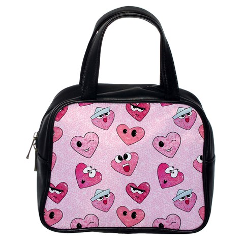 Emoji Heart Classic Handbag (Two Sides) from ArtsNow.com Back