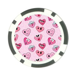 Emoji Heart Poker Chip Card Guard (10 pack) from ArtsNow.com Front