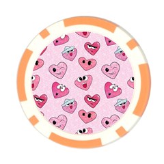 Emoji Heart Poker Chip Card Guard (10 pack) from ArtsNow.com Front