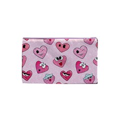 Emoji Heart Cosmetic Bag (Small) from ArtsNow.com Back