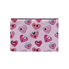 Emoji Heart Cosmetic Bag (Medium) from ArtsNow.com Back