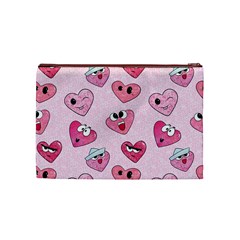 Emoji Heart Cosmetic Bag (Medium) from ArtsNow.com Back