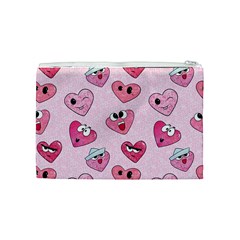 Emoji Heart Cosmetic Bag (Medium) from ArtsNow.com Back