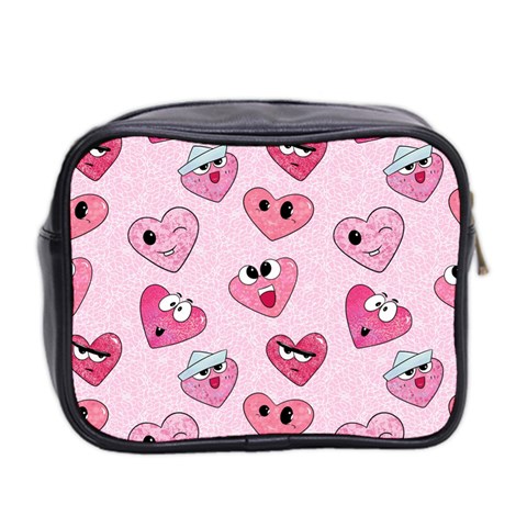 Emoji Heart Mini Toiletries Bag (Two Sides) from ArtsNow.com Back