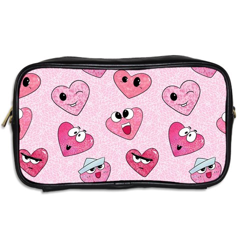 Emoji Heart Toiletries Bag (Two Sides) from ArtsNow.com Back