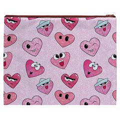 Emoji Heart Cosmetic Bag (XXXL) from ArtsNow.com Back