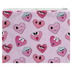 Emoji Heart Cosmetic Bag (XXXL) from ArtsNow.com Back