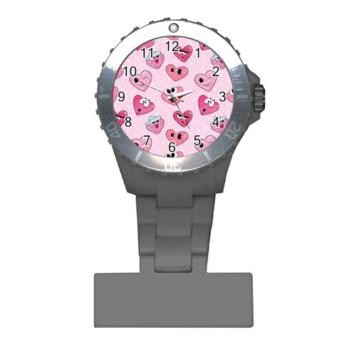 Emoji Heart Plastic Nurses Watch from ArtsNow.com Front