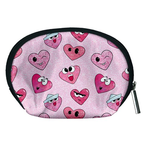 Emoji Heart Accessory Pouch (Medium) from ArtsNow.com Back