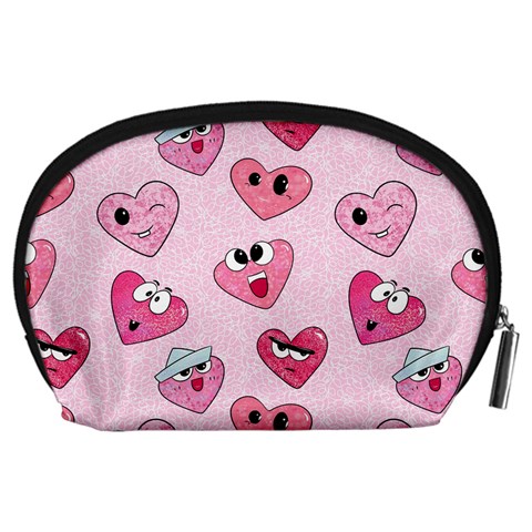 Emoji Heart Accessory Pouch (Large) from ArtsNow.com Back