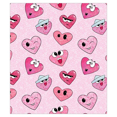 Emoji Heart Drawstring Pouch (Small) from ArtsNow.com Back