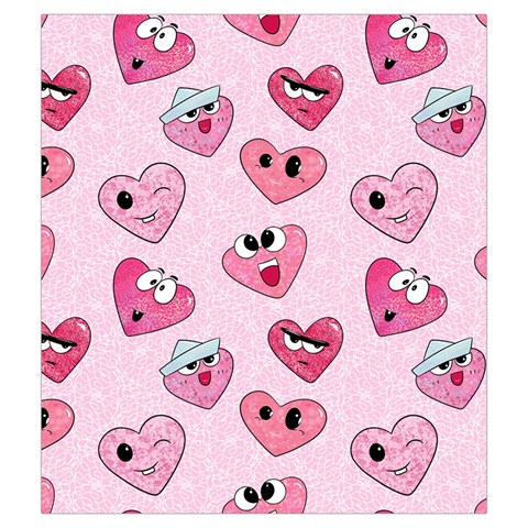 Emoji Heart Drawstring Pouch (Medium) from ArtsNow.com Back