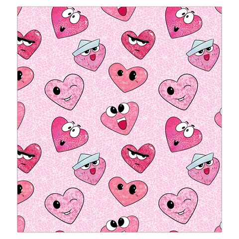 Emoji Heart Drawstring Pouch (Large) from ArtsNow.com Back