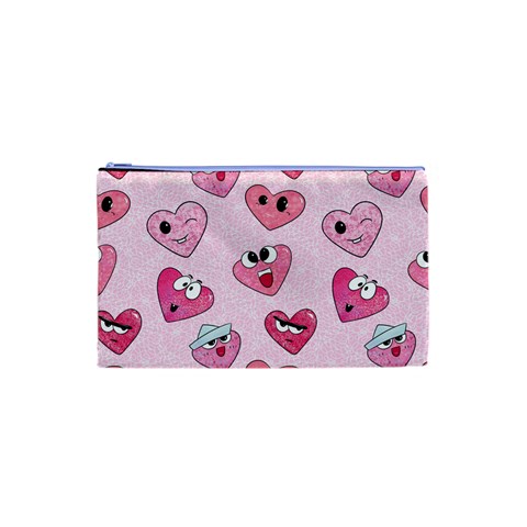 Emoji Heart Cosmetic Bag (XS) from ArtsNow.com Front