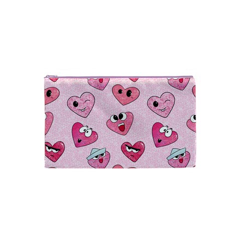 Emoji Heart Cosmetic Bag (XS) from ArtsNow.com Front