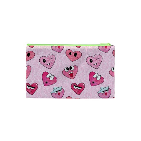 Emoji Heart Cosmetic Bag (XS) from ArtsNow.com Back