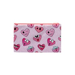 Emoji Heart Cosmetic Bag (XS) from ArtsNow.com Back