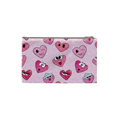 Emoji Heart Cosmetic Bag (XS) from ArtsNow.com Back