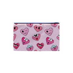 Emoji Heart Cosmetic Bag (XS) from ArtsNow.com Back