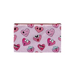 Emoji Heart Cosmetic Bag (XS) from ArtsNow.com Back