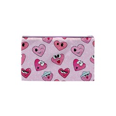 Emoji Heart Cosmetic Bag (XS) from ArtsNow.com Back