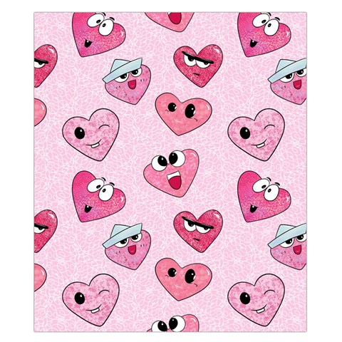 Emoji Heart Duvet Cover Double Side (California King Size) from ArtsNow.com Back