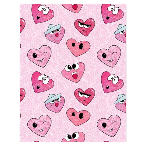 Emoji Heart Drawstring Bag (Large) from ArtsNow.com Back