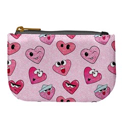 Emoji Heart Large Coin Purse from ArtsNow.com Front