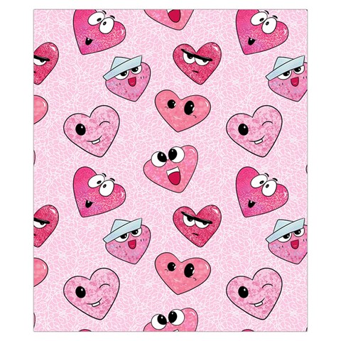 Emoji Heart Drawstring Pouch (XS) from ArtsNow.com Back