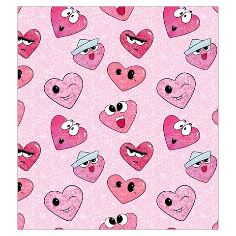 Emoji Heart Drawstring Pouch (2XL) from ArtsNow.com Back