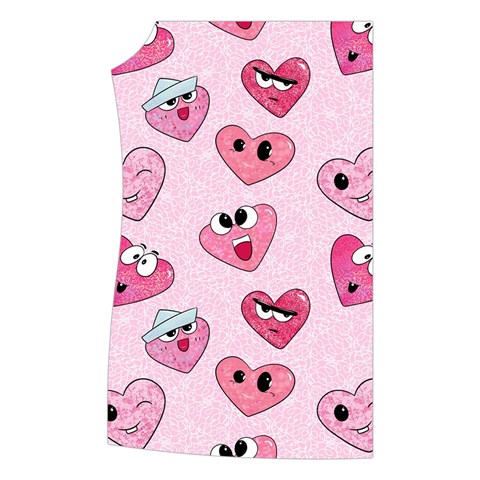 Emoji Heart Women s Button Up Vest from ArtsNow.com Front Right