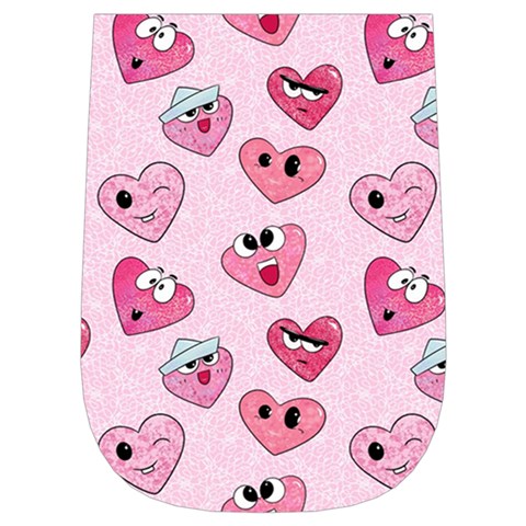 Emoji Heart Wristlet Pouch Bag (Small) from ArtsNow.com Right Side