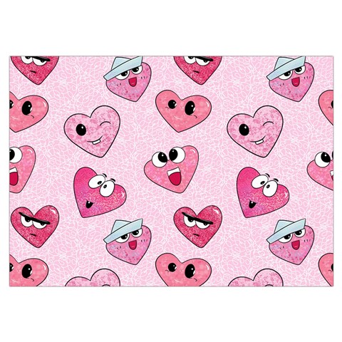 Emoji Heart Wristlet Pouch Bag (Small) from ArtsNow.com Belt Loop